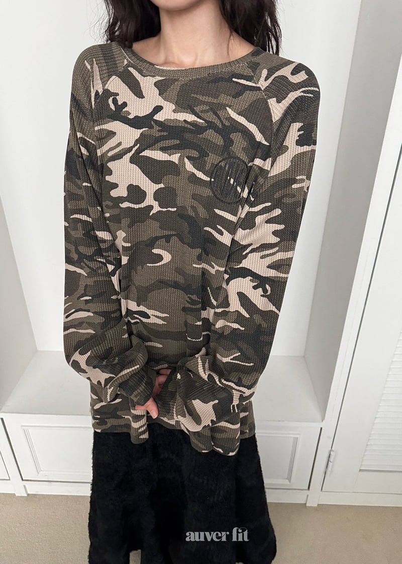 Auver_Fit - Korean Women Fashion - #restrostyle - Military Waffle Tee - 2