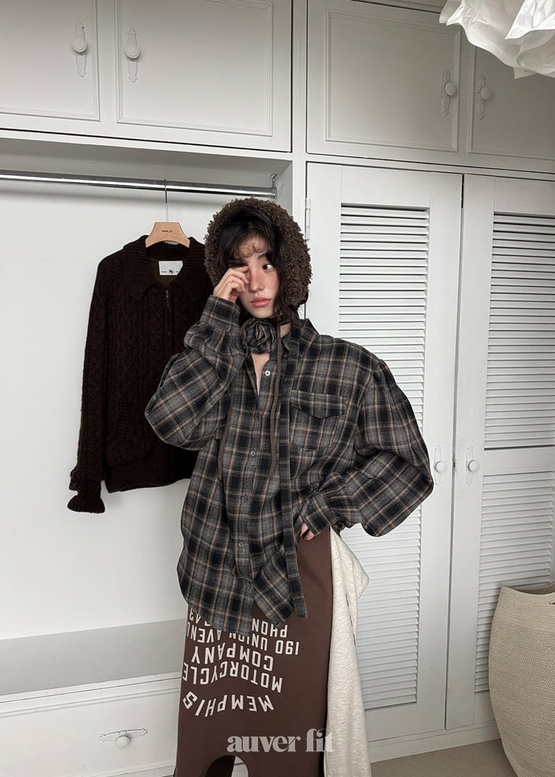 Auver_Fit - Korean Women Fashion - #thatsdarling - Kosachi Check Shirt