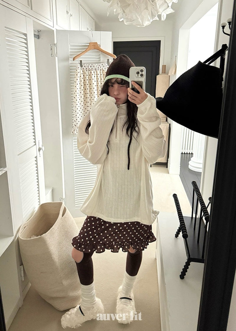 Auver_Fit - Korean Women Fashion - #womensfashion - Dot Frill Skirt - 5