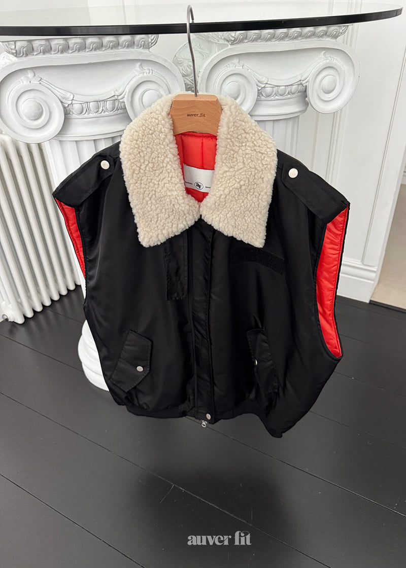 Auver_Fit - Korean Women Fashion - #womensfashion - Winter Fuzzy Vest - 7