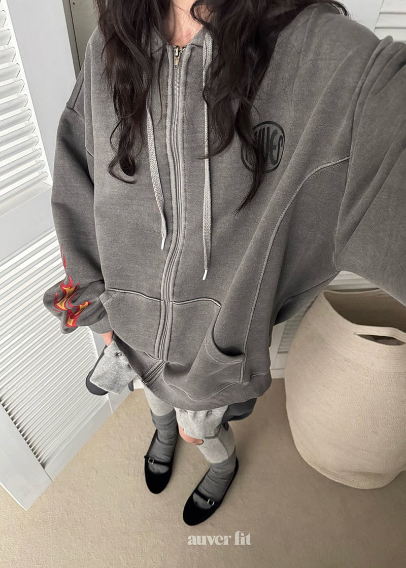 Auver_Fit - Korean Women Fashion - #womensfashion - Overpiece Hood Jacket - 5