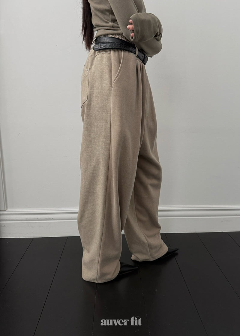 Auver_Fit - Korean Women Fashion - #womensfashion - Half Pleated Pants - 10