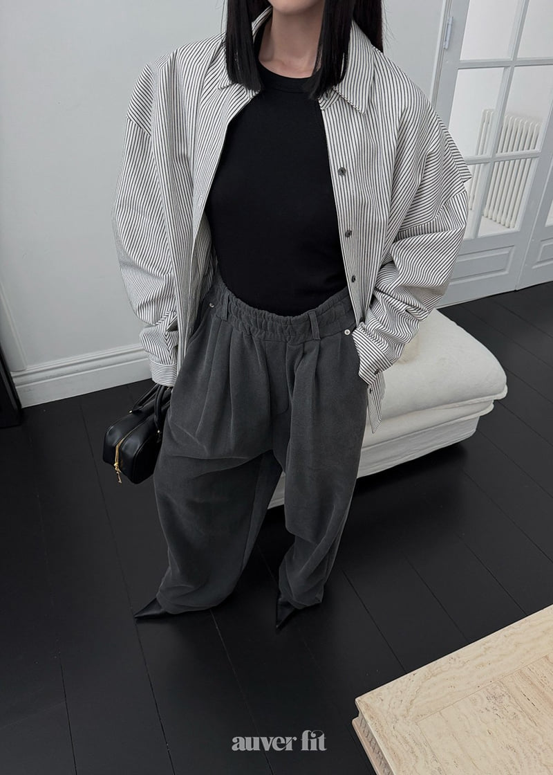 Auver_Fit - Korean Women Fashion - #womensfashion - Half Pleated Pants - 6