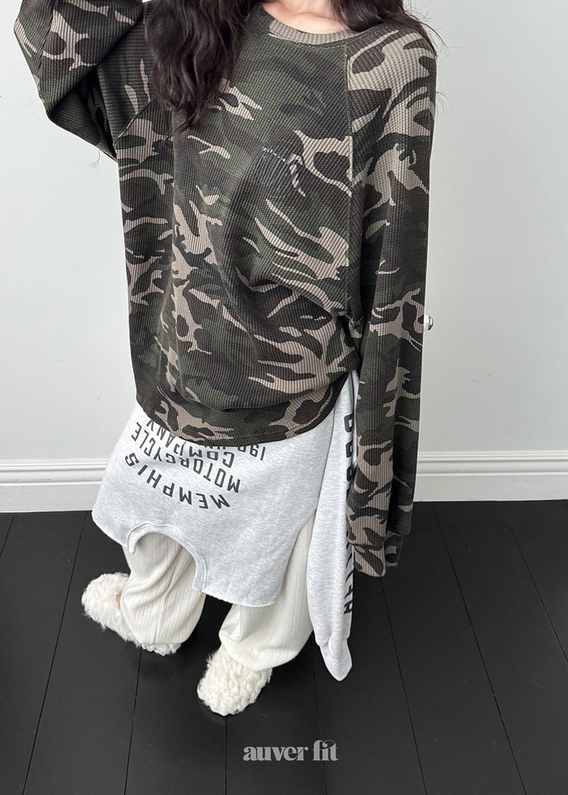 Auver_Fit - Korean Women Fashion - #womensfashion - Military Waffle Tee - 10