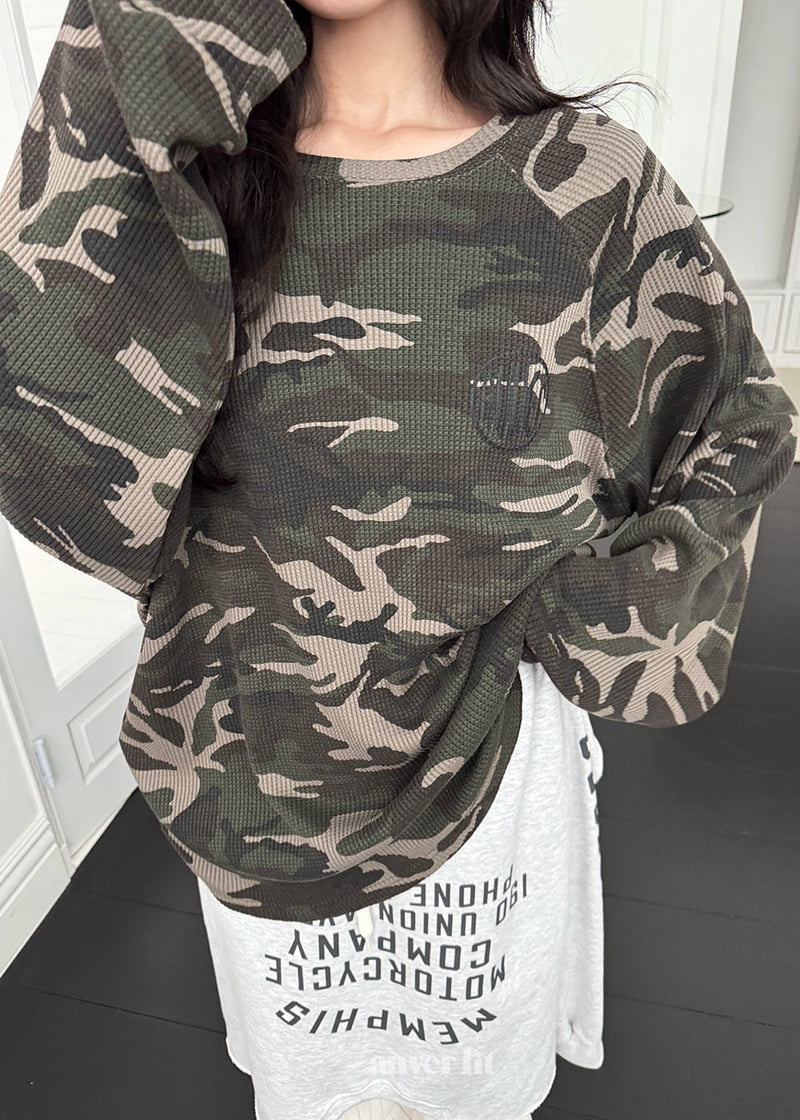 Auver_Fit - Korean Women Fashion - #womensfashion - Military Waffle Tee - 8