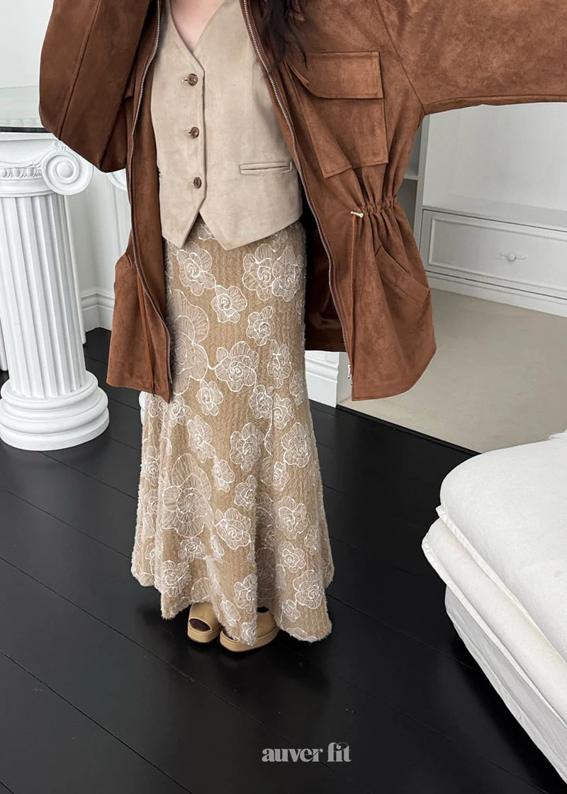 Auver_Fit - Korean Women Fashion - #womensfashion - Moss Flare Long Skirt - 11