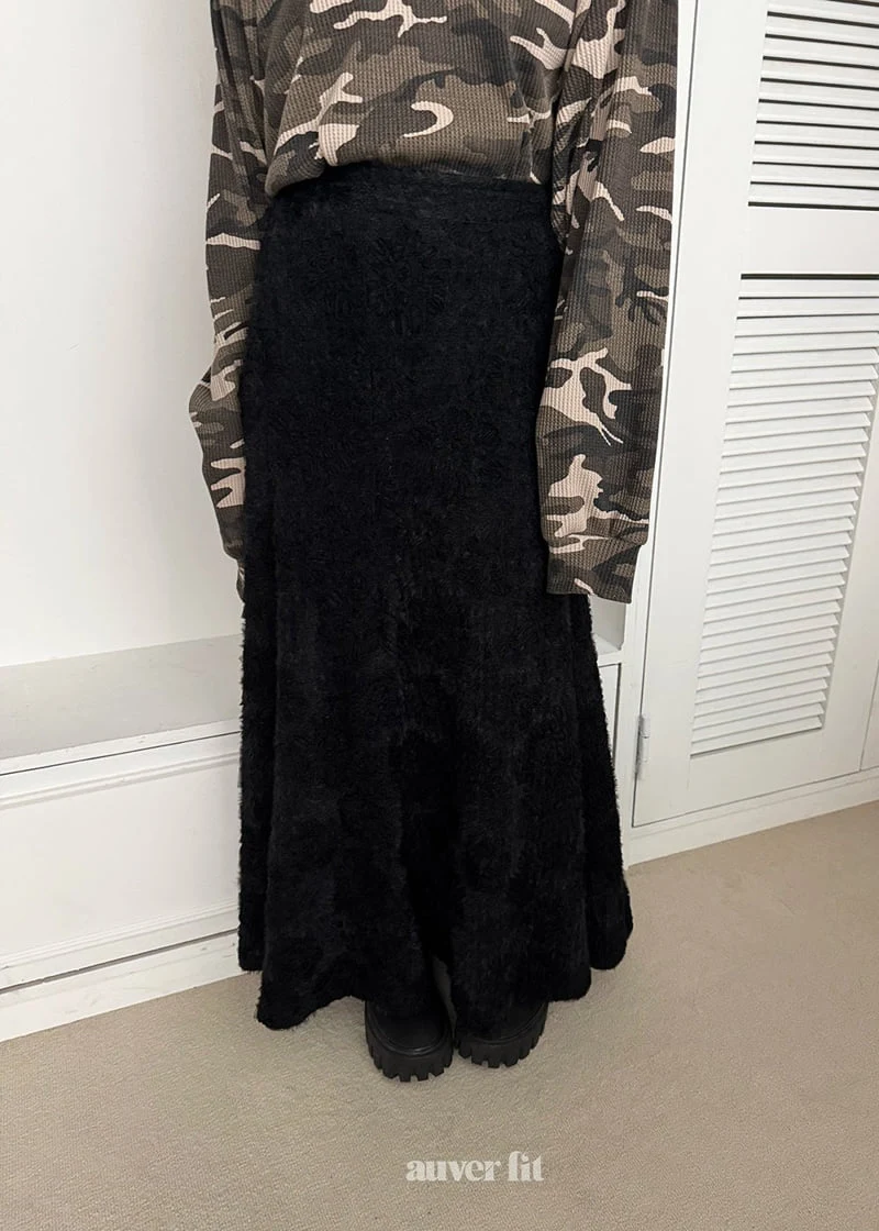 Auver_Fit - Korean Women Fashion - #womensfashion - Moss Flare Long Skirt - 7