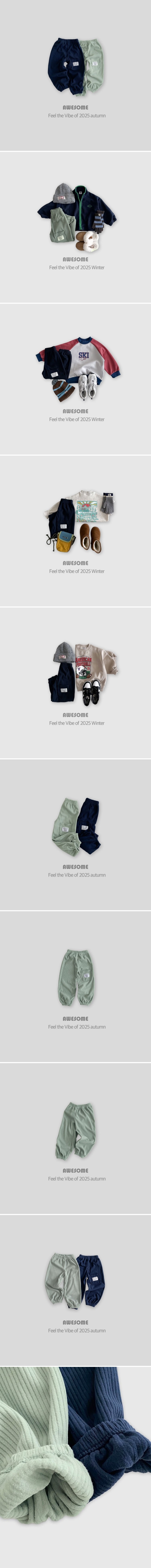 Awesome Bebe - Korean Children Fashion - #prettylittlegirls - Soft Back Pocket Ribbed Jogger Pants