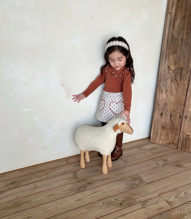 Azalea - Korean Children Fashion - #childofig - Daisy Heart Skirt - 12
