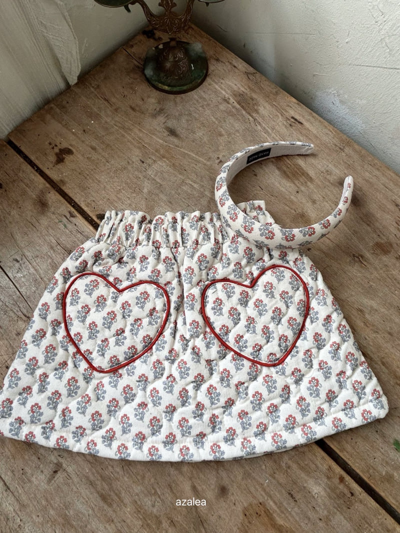 Azalea - Korean Children Fashion - #fashionkids - Daisy Heart Skirt - 4
