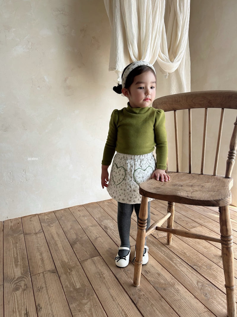 Azalea - Korean Children Fashion - #magicofchildhood - Daisy Heart Skirt - 9