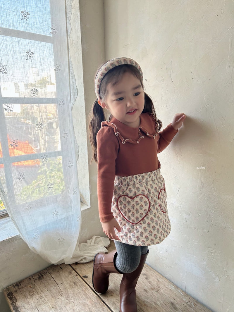 Azalea - Korean Children Fashion - #minifashionista - Daisy Heart Skirt - 10