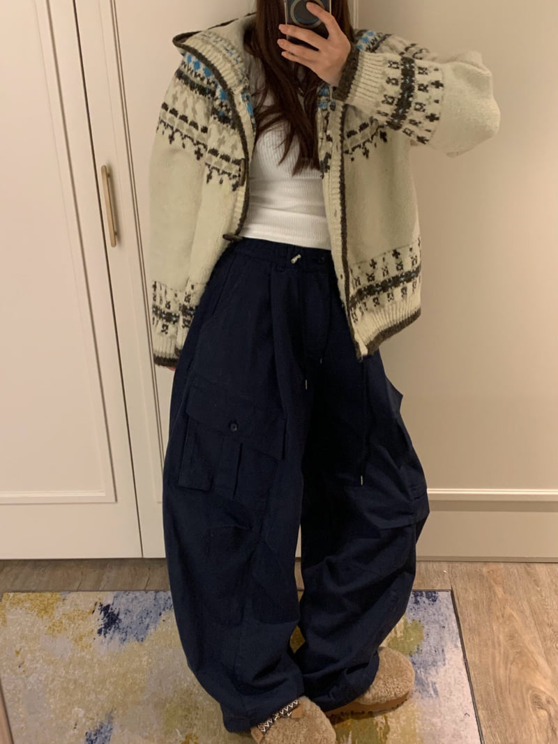 Badcalm - Korean Women Fashion - #momslook - Twill Cargo Pants - 5