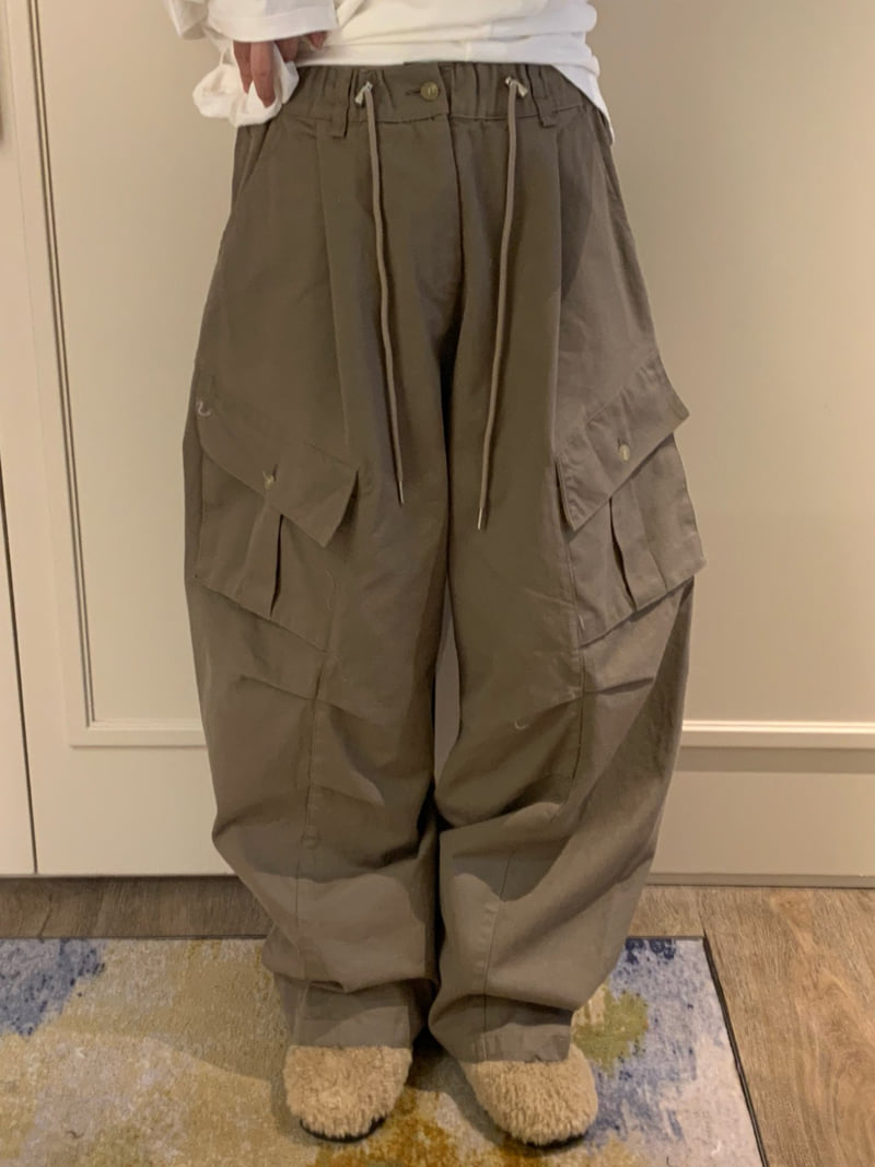 Badcalm - Korean Women Fashion - #momslook - Twill Cargo Pants - 6