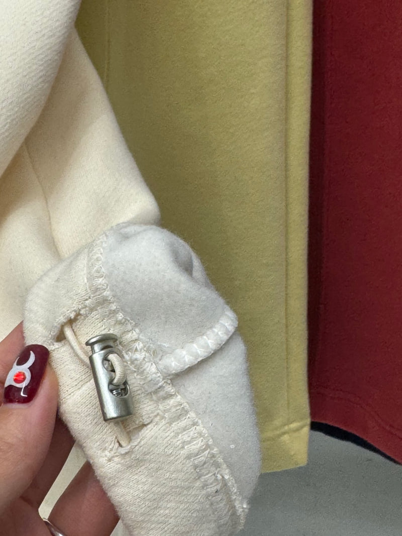 Badcalm - Korean Women Fashion - #momslook - Double Fleece Rivet Pants - 11