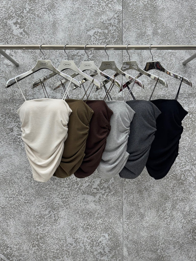 Badcalm - Korean Women Fashion - #momslook - Wool Shirring Tank - 11
