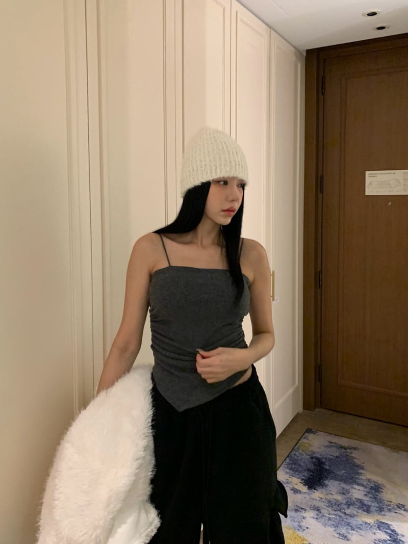 Badcalm - Korean Women Fashion - #momslook - Wool Shirring Tank - 3
