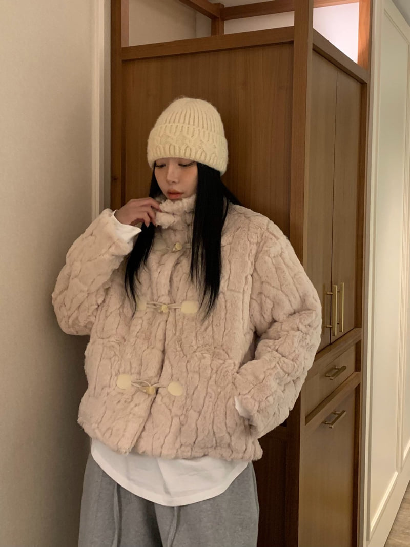 Badcalm - Korean Women Fashion - #momslook - Mink Duffle Jacket - 3