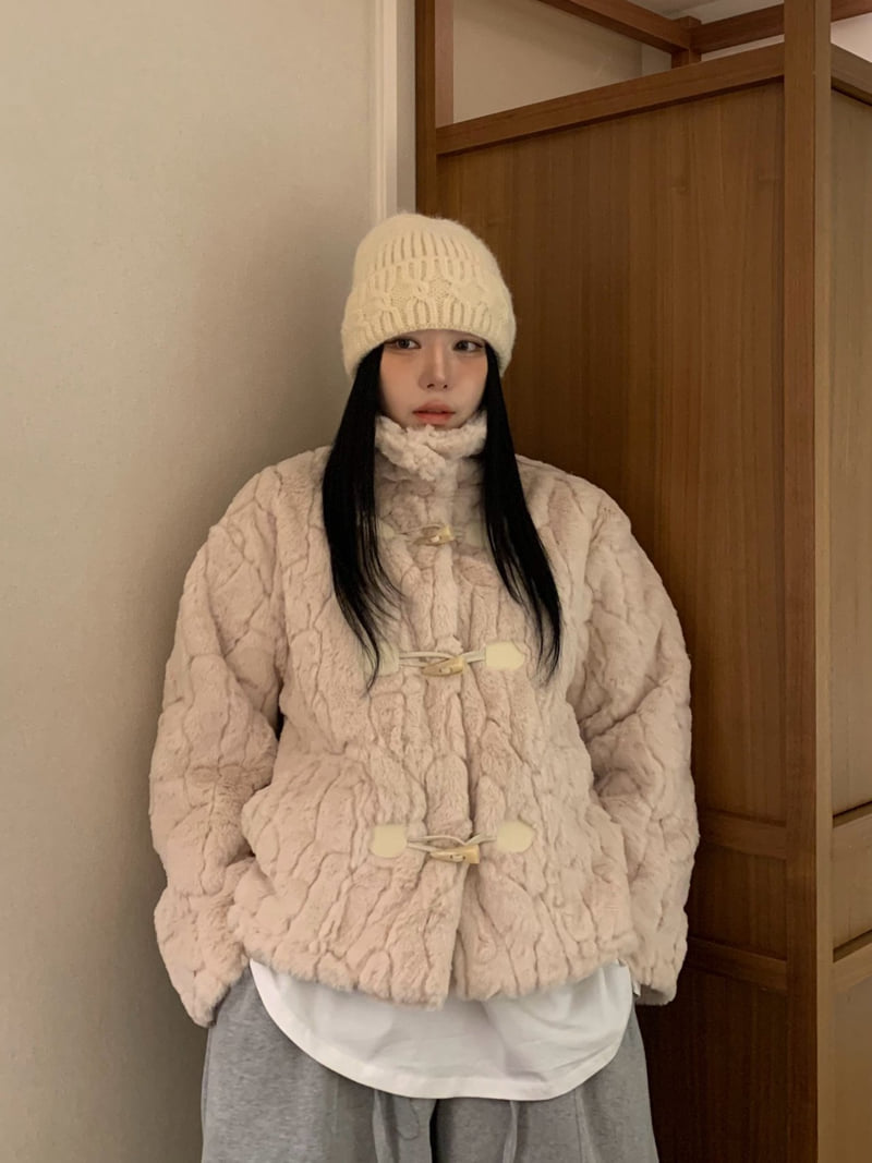 Badcalm - Korean Women Fashion - #momslook - Mink Duffle Jacket - 5