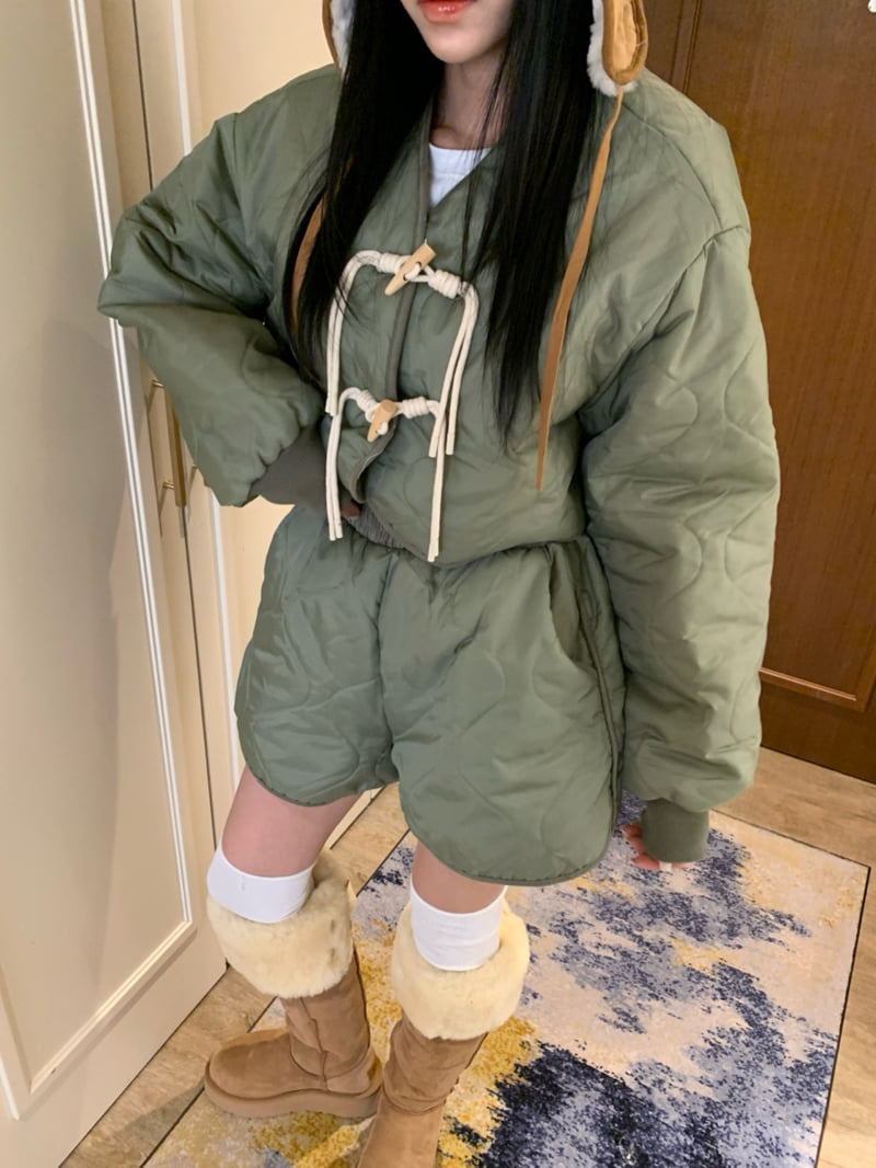 Badcalm - Korean Women Fashion - #momslook - Quilted Mini Set - 8