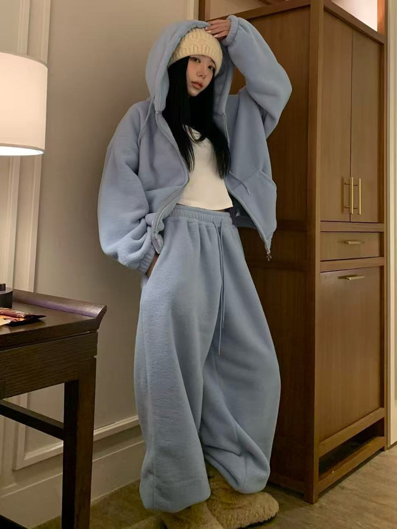 Badcalm - Korean Women Fashion - #momslook - Fluffy Cloud Jogger Pants - 8