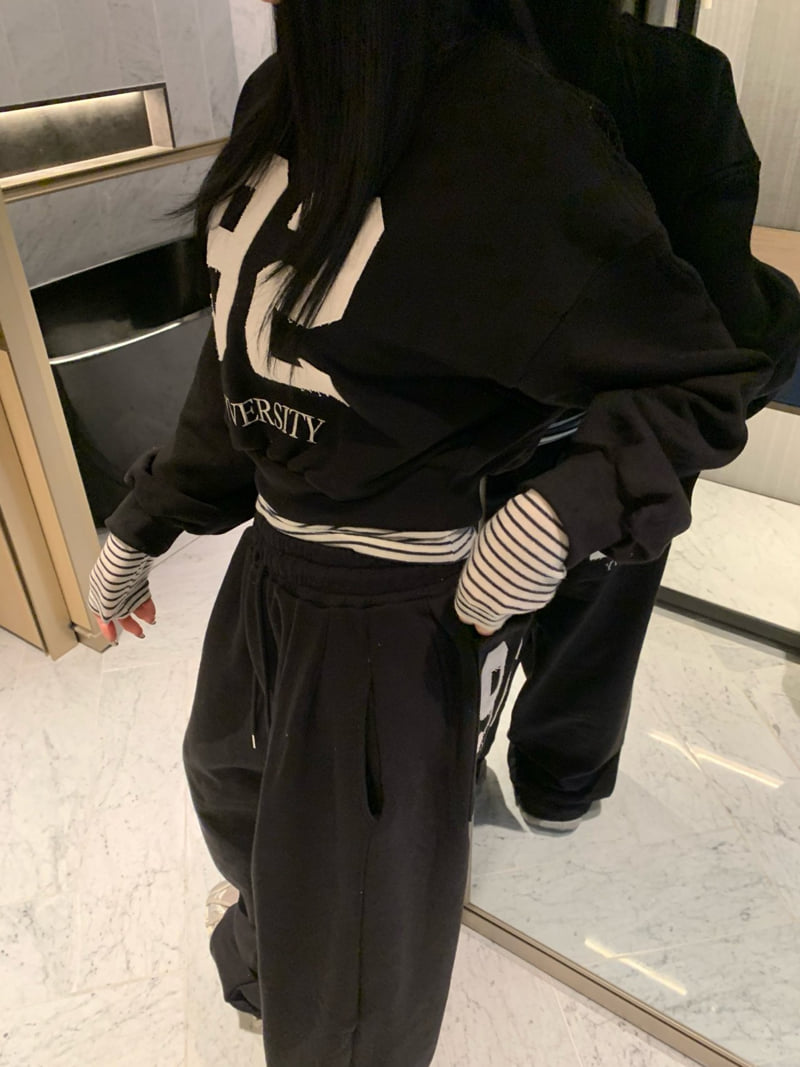 Badcalm - Korean Women Fashion - #vintageinspired - 92 Patch Fleece Sweatshirt - 10