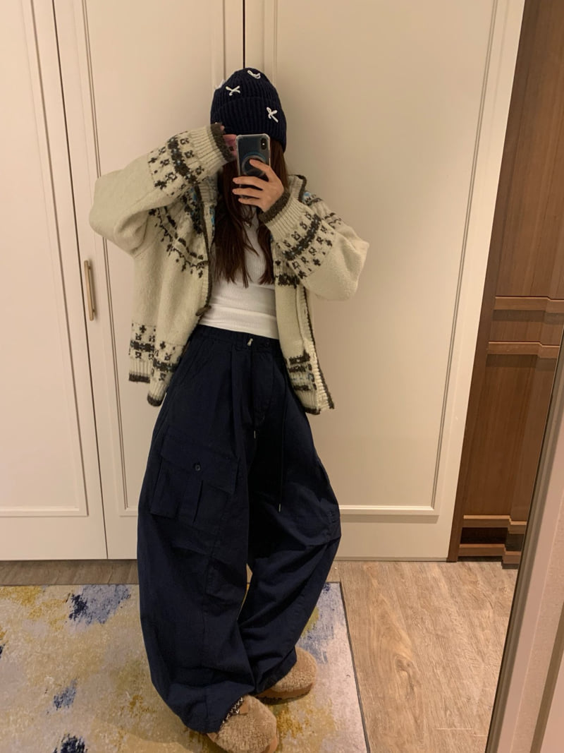 Badcalm - Korean Women Fashion - #momslook - Twill Cargo Pants - 4