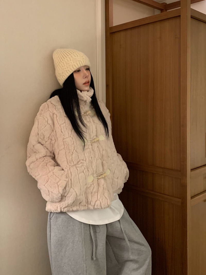 Badcalm - Korean Women Fashion - #womensfashion - Mink Duffle Jacket - 6