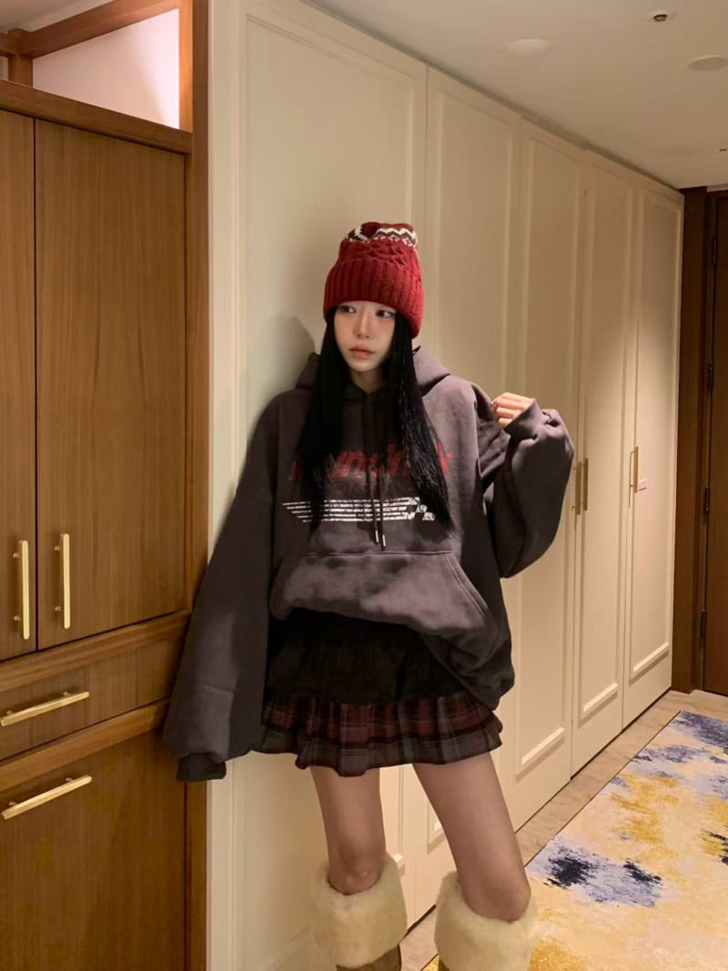 Badcalm - Korean Women Fashion - #womensfashion - Hendrick Double Fleece Hoodie Tee - 3