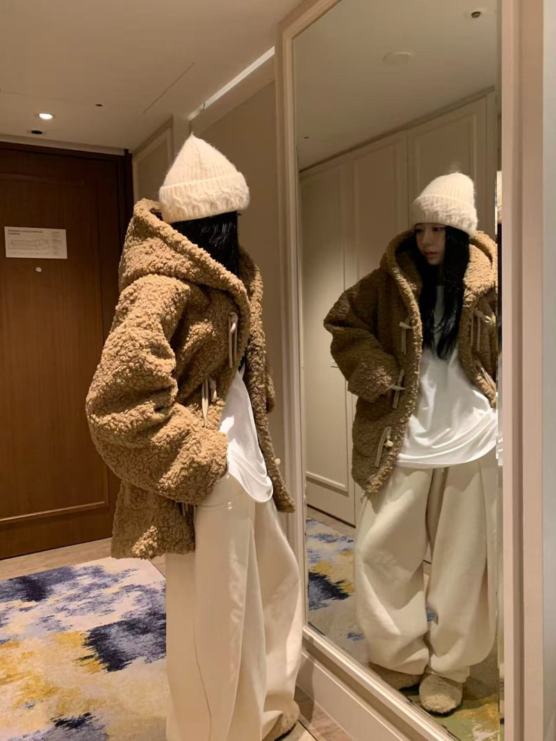 Badcalm - Korean Women Fashion - #womensfashion - Teddy Hood Mustang - 9