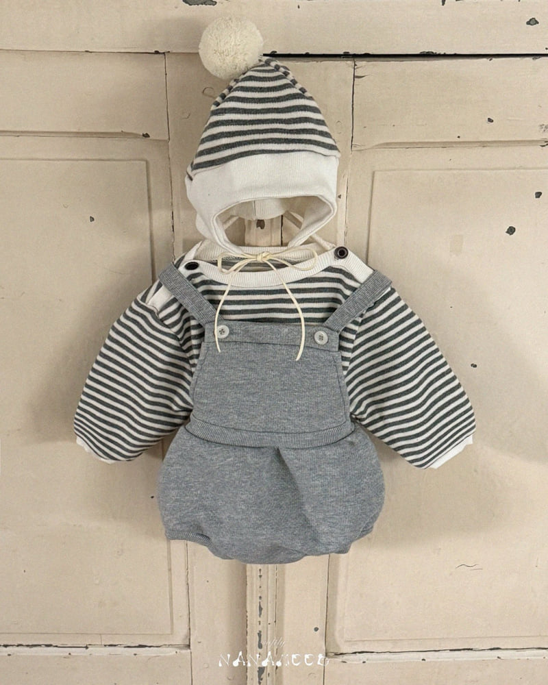 Banana J - Korean Baby Fashion - #babyboutique - Bebe Marine Pom Pom Bonnet - 9