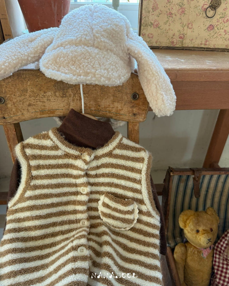 Banana J - Korean Baby Fashion - #babyboutiqueclothing - Bebe Fluffy Spoon Coveralls - 7