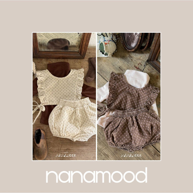 Banana J - Korean Baby Fashion - #babyboutiqueclothing - Bebe Flory Frill Set