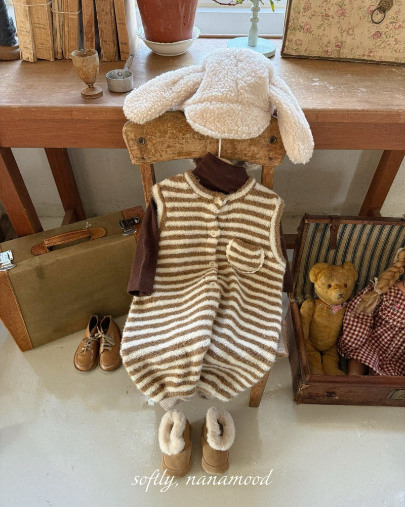 Banana J - Korean Baby Fashion - #babyclothing - Bebe Fluffy Spoon Coveralls - 8