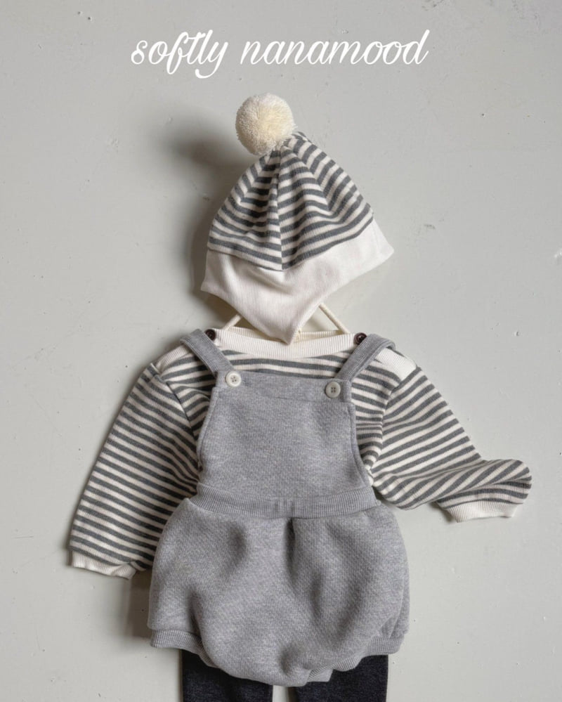 Banana J - Korean Baby Fashion - #babyclothing - Bebe Cozy Suspender Suit - 3