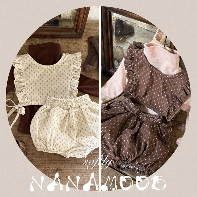 Banana J - Korean Baby Fashion - #babyclothing - Bebe Flory Frill Set - 2
