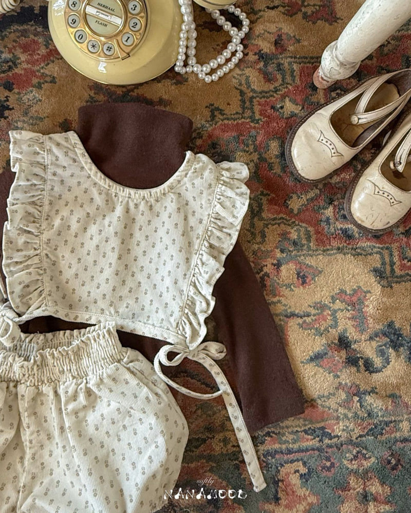 Banana J - Korean Baby Fashion - #babyfashion - Bebe Flory Frill Set - 3