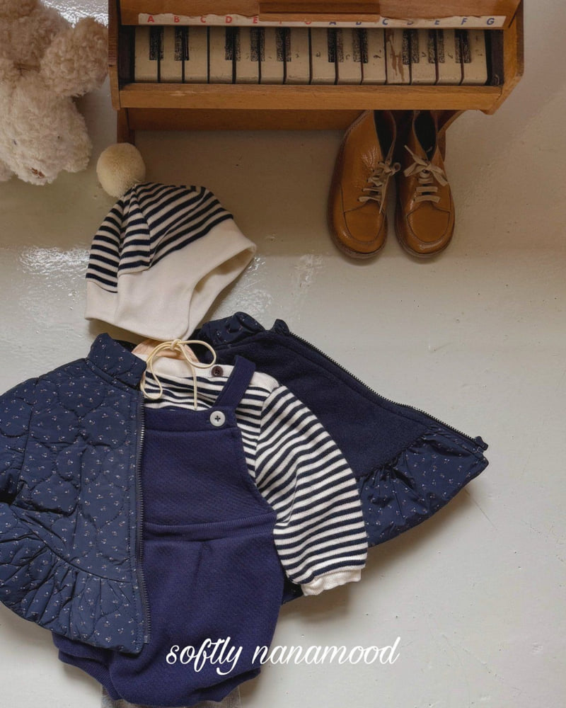 Banana J - Korean Baby Fashion - #babyfever - Bebe Cozy Suspender Suit - 5