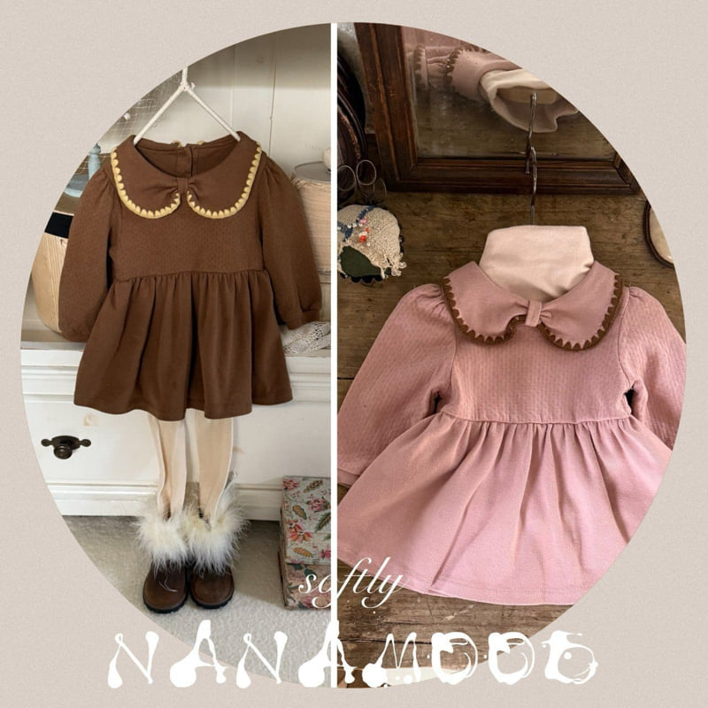 Banana J - Korean Baby Fashion - #babygirlfashion - Bebe Rosie Ribbon One-piece - 2