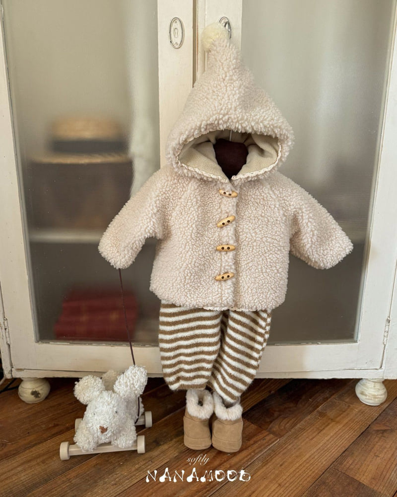 Banana J - Korean Baby Fashion - #babyoninstagram - Bebe Cone Cozy Coat - 8
