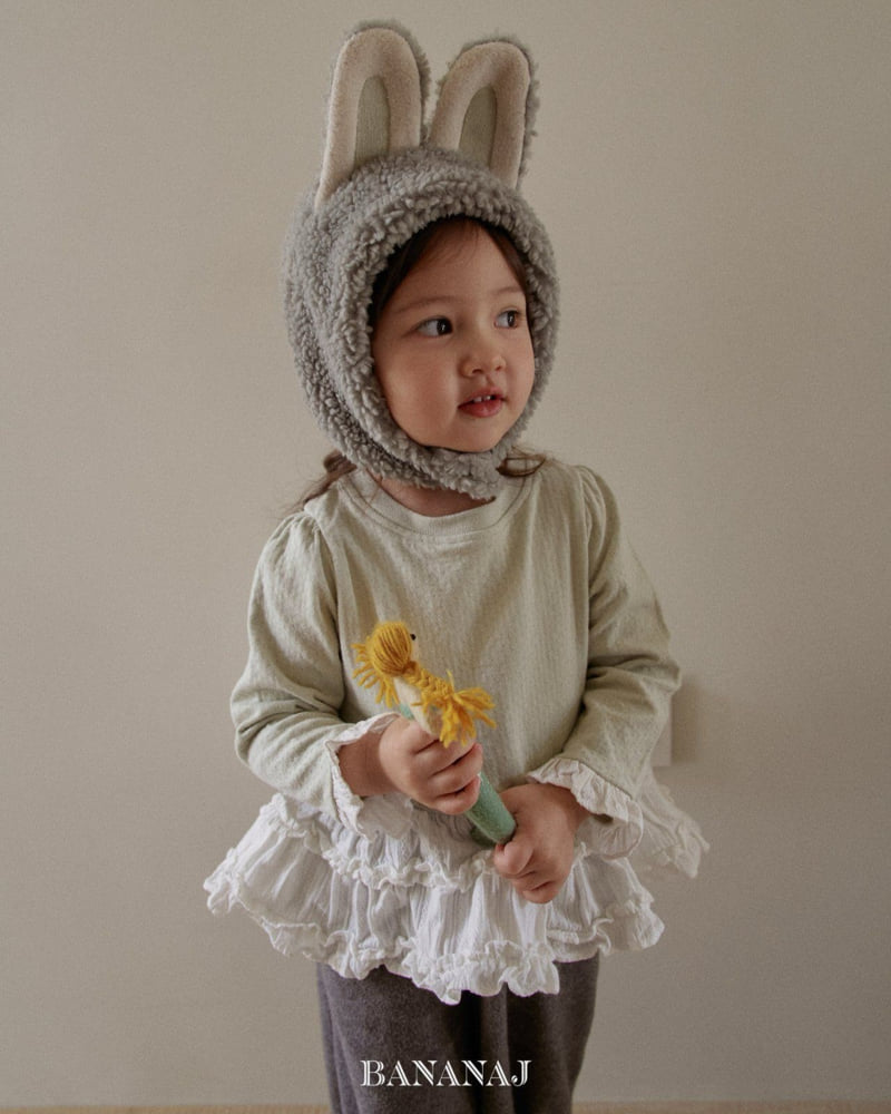 Banana J - Korean Baby Fashion - #babyoninstagram - Bebe Ruffle Frill Tee - 5
