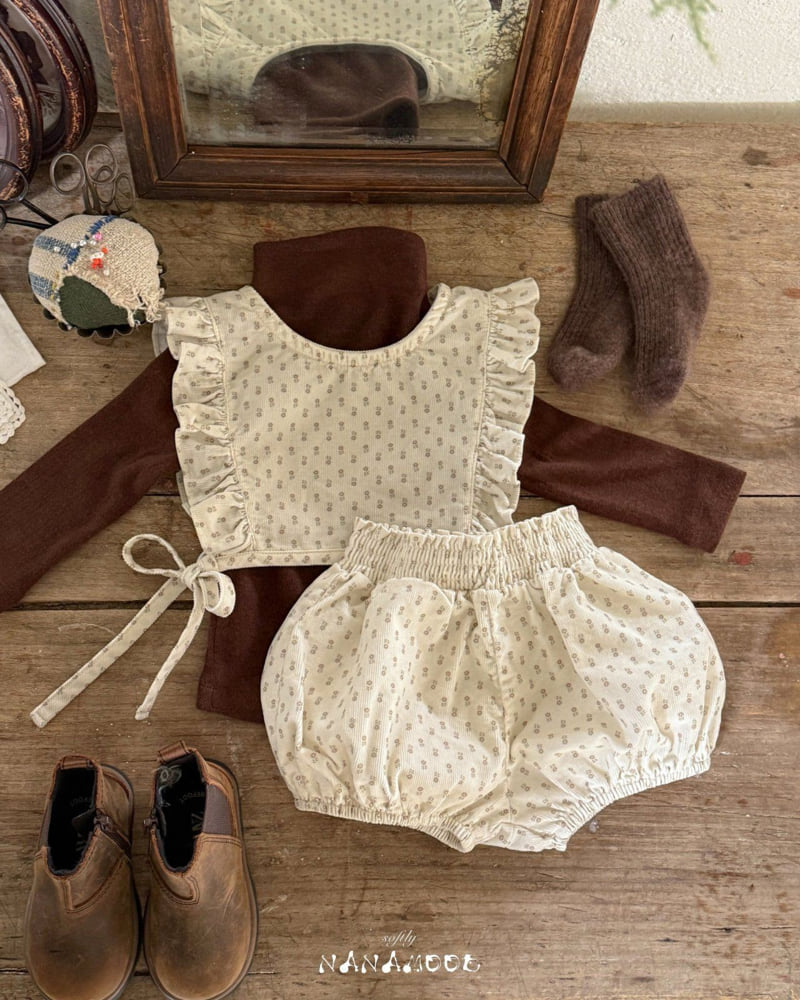 Banana J - Korean Baby Fashion - #babyoninstagram - Bebe Flory Frill Set - 7