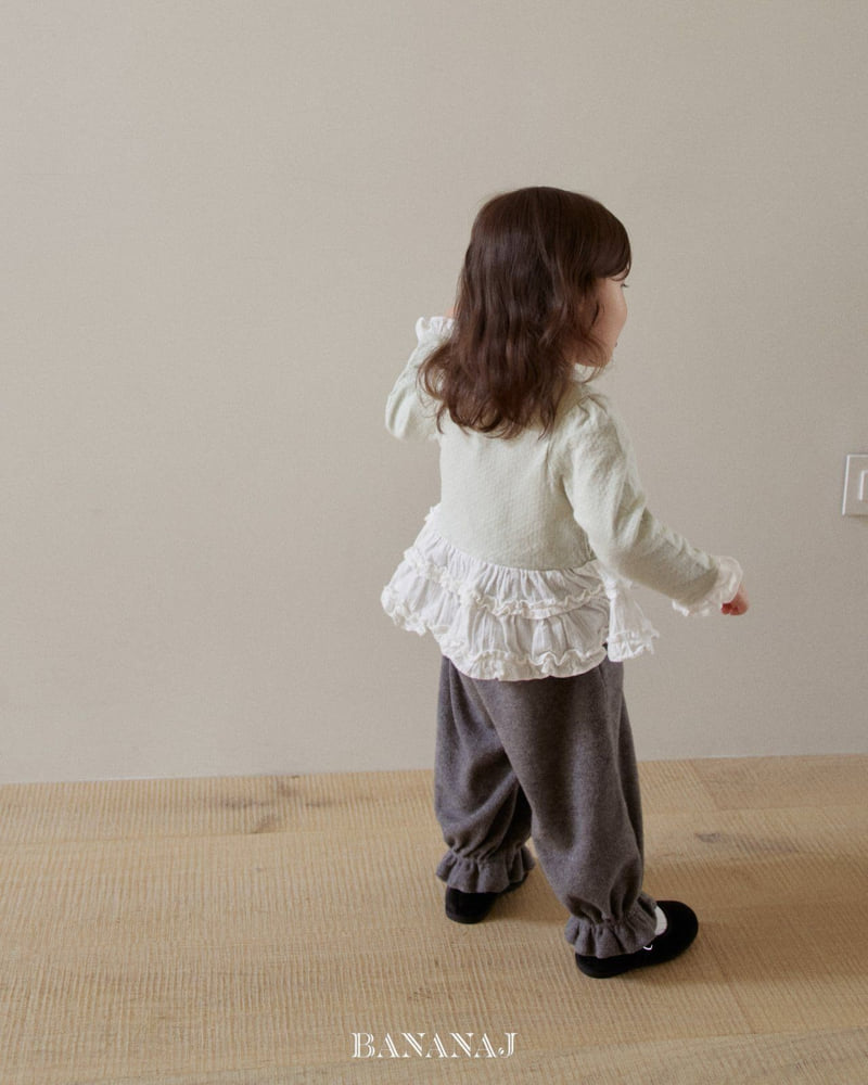 Banana J - Korean Baby Fashion - #babyootd - Bebe Ruffle Frill Tee - 6