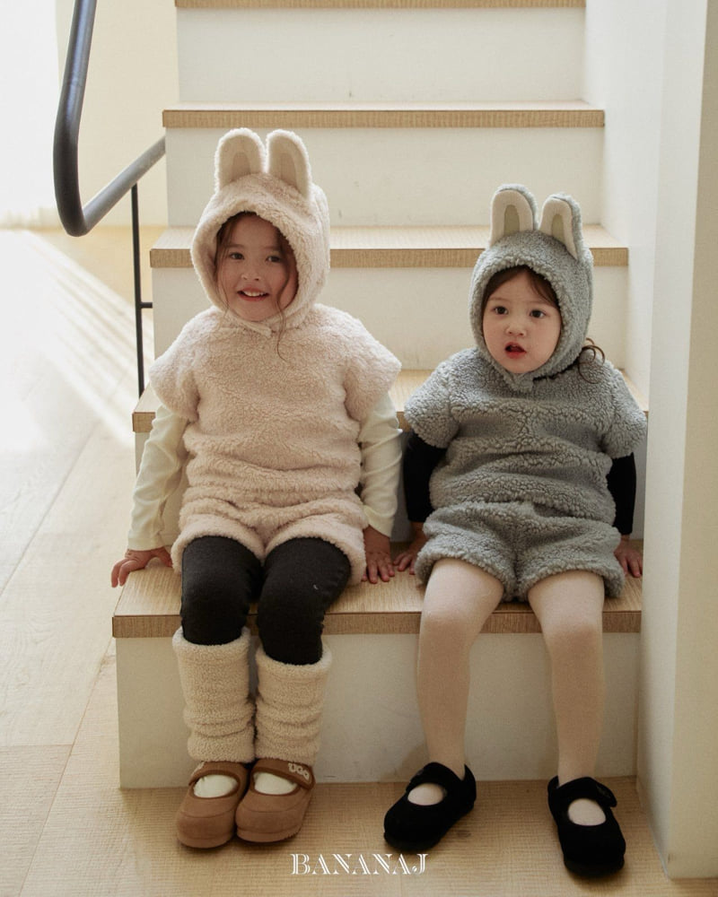 Banana J - Korean Baby Fashion - #babyoutfit - Bebe Love Top Bottom Set - 9