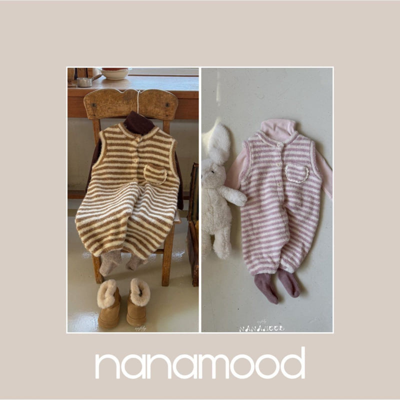 Banana J - Korean Baby Fashion - #babyoutfit - Bebe Fluffy Spoon Coveralls