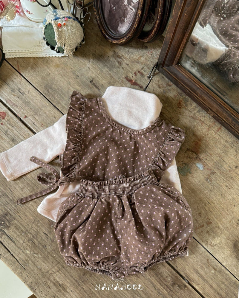Banana J - Korean Baby Fashion - #babyoutfit - Bebe Flory Frill Set - 9