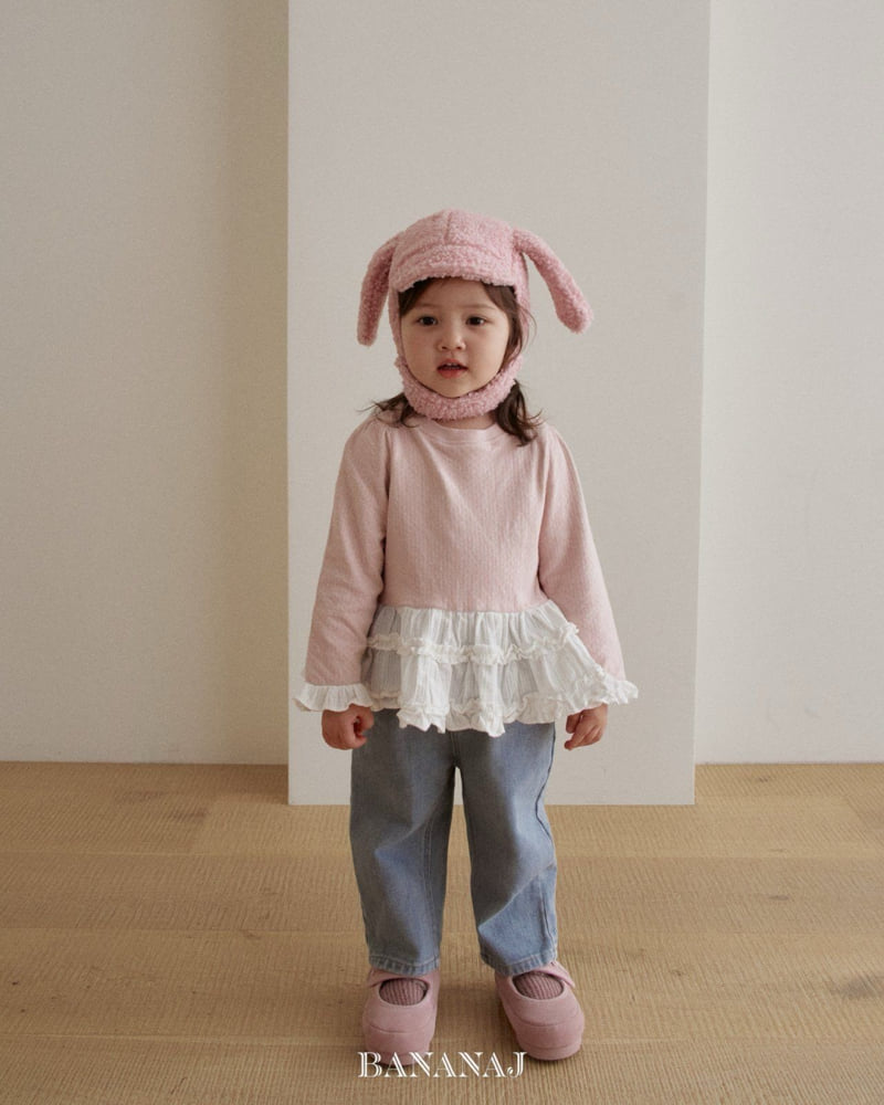 Banana J - Korean Baby Fashion - #babywear - Bebe Ruffle Frill Tee - 9