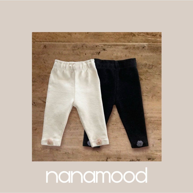 Banana J - Korean Baby Fashion - #babywear - Bebe Pom Pom Leggings