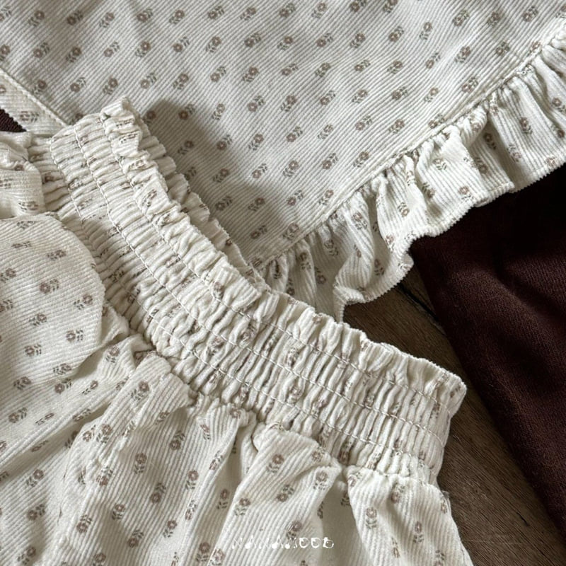 Banana J - Korean Baby Fashion - #onlinebabyboutique - Bebe Flory Frill Set - 12