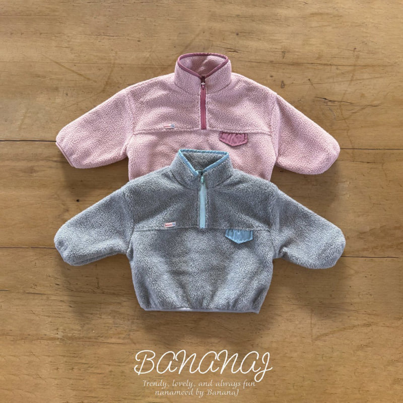 Banana J - Korean Children Fashion - #Kfashion4kids - Foaming Half-Zip